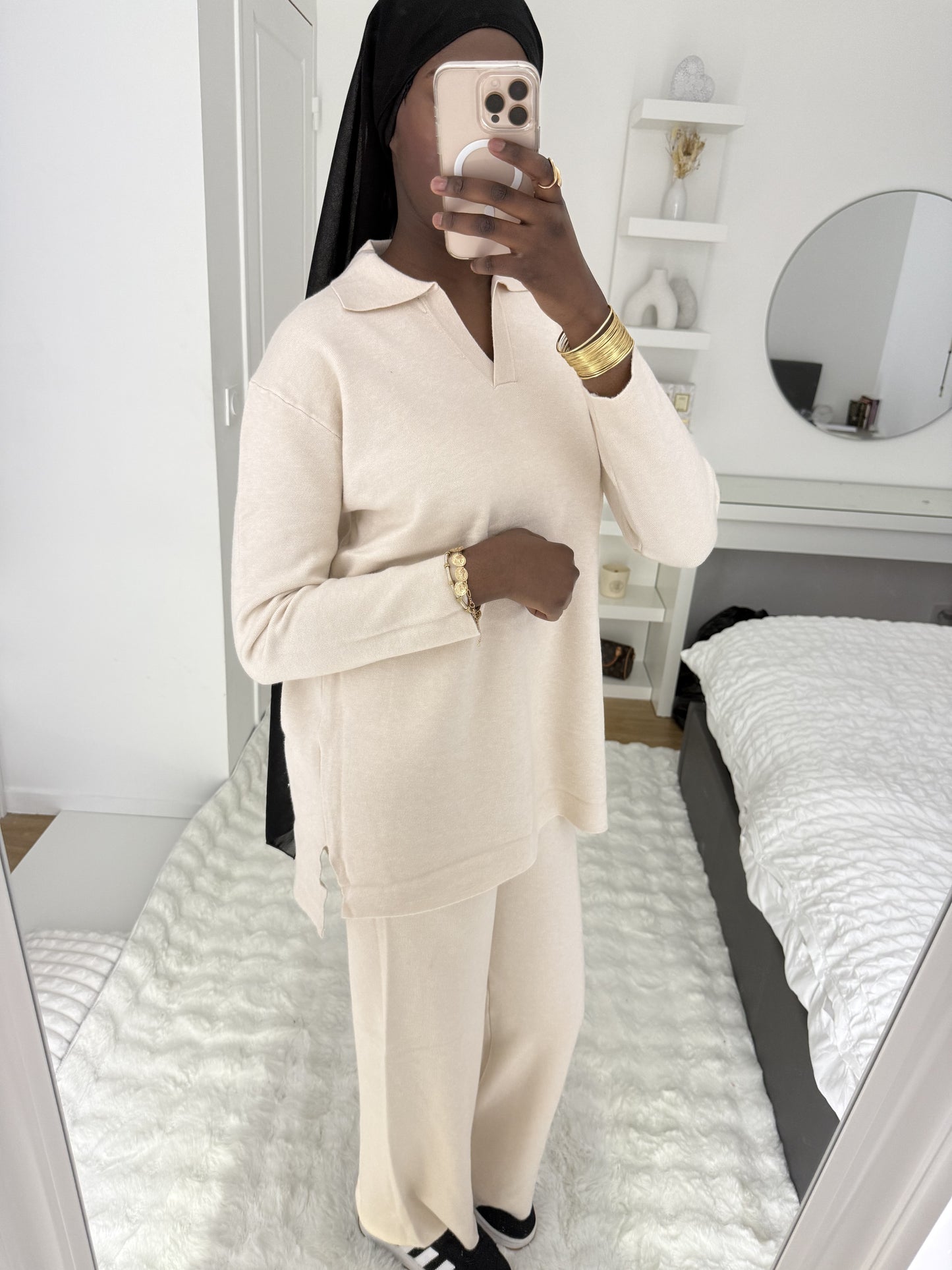 Ensemble en Maille Beige